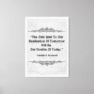 Toile Seule limite - Citation positive