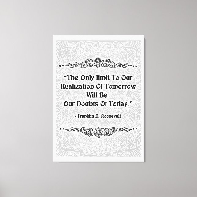 Toile Seule limite - Citation positive (Recto)