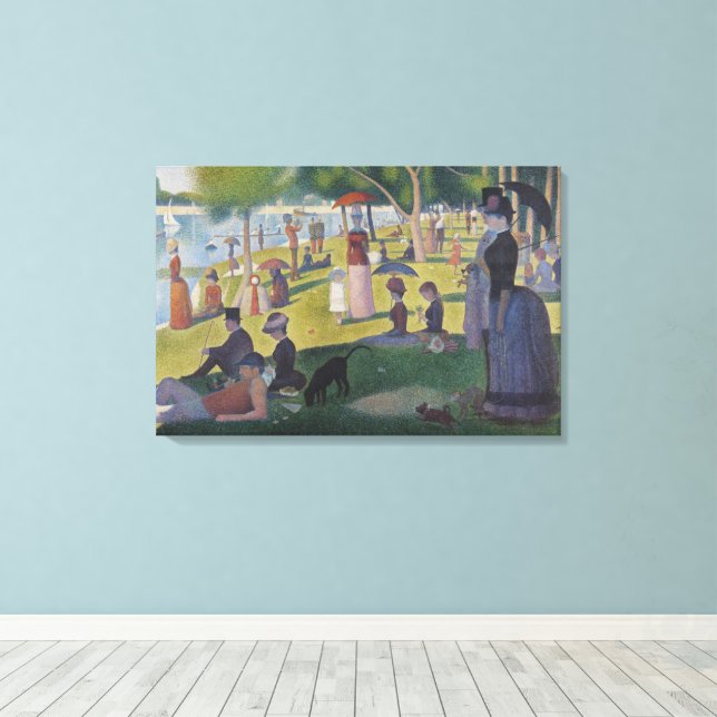 Toile Seurat dimanche La Grande Jatte Beaux-Arts (Insitu (Plancher de Bois))