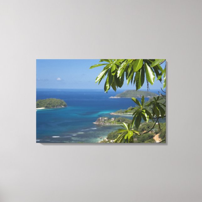 Toile Seychelles, île de Mahe. Côte ouest de (Recto)