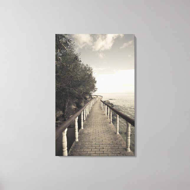 Toile Seychelles, Praslin Island, Anse Bois de Rose, (Recto)