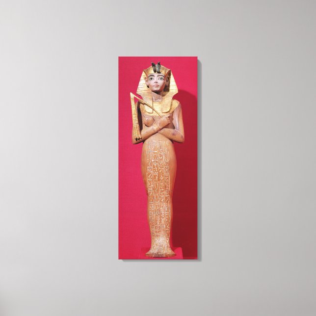 Toile Shabti figure du roi de la tombe de Toutankhamon (Recto)
