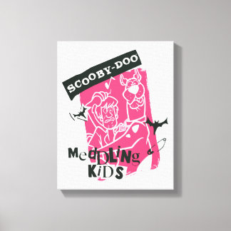 Toile Shaggy and Scooby Doo Meddling Kids Punk Outline