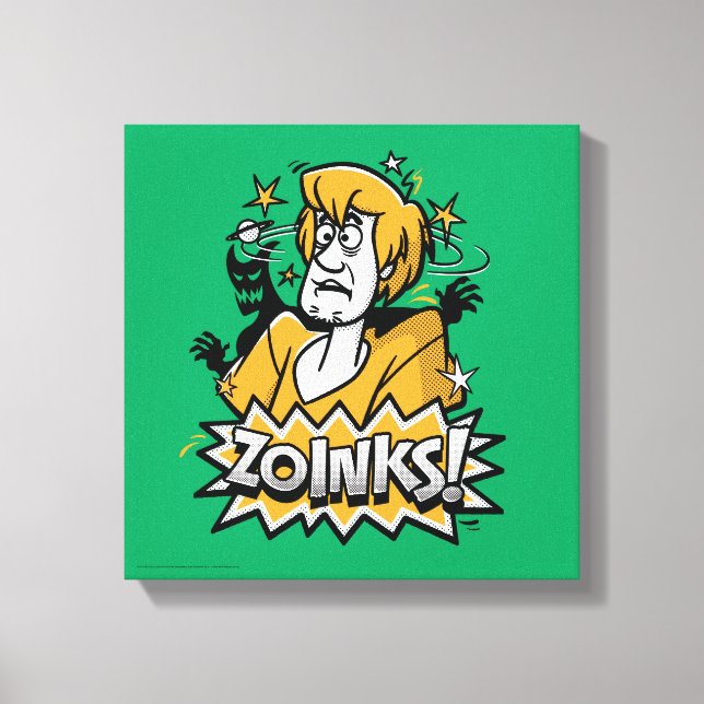 Toile Shaggy "Zoinks !" Graphic halftone (Recto)
