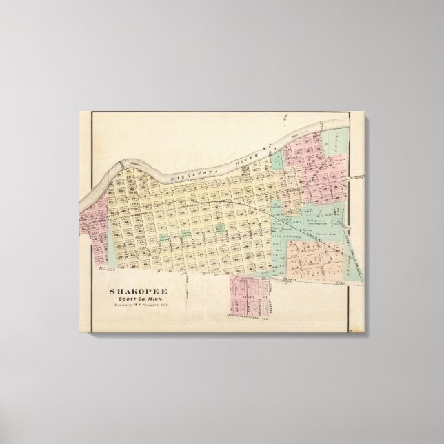 Toile Shakopee, comté de Scott, Minnesota (Recto)