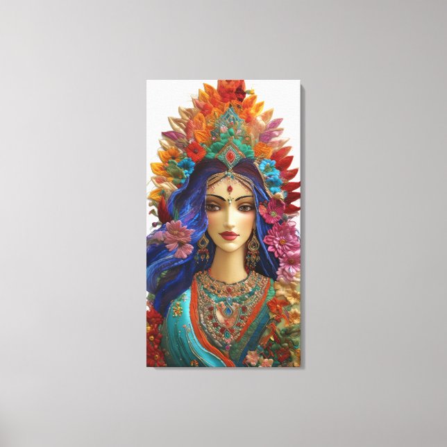 Toile Shakti : La Feminine Divine - Impasto 5D Vibrant (Recto)