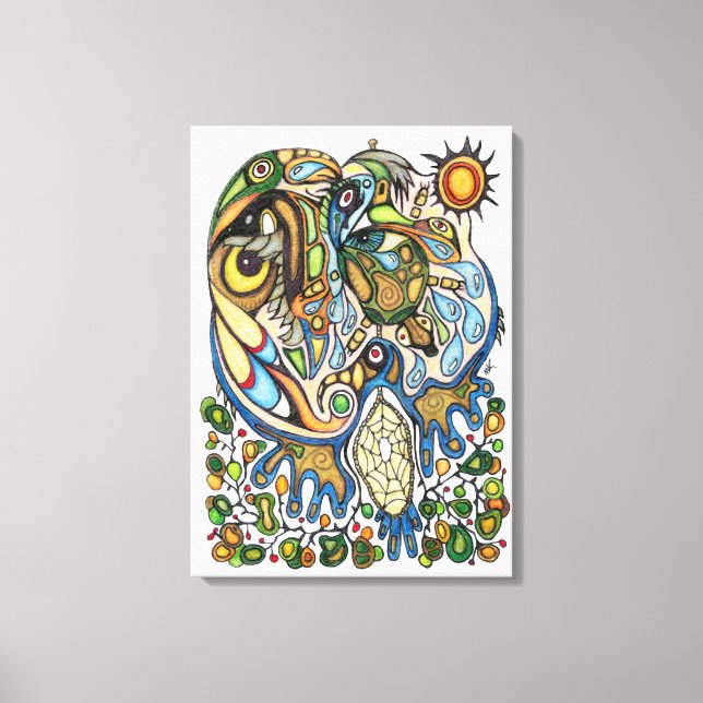 Toile Shaman Spirit : Rêve du Thunderbird (NORD) (Recto)