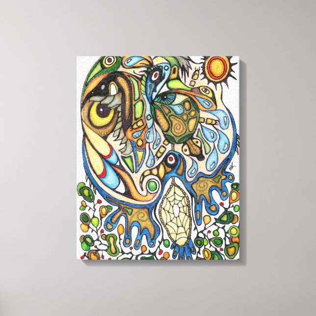 Toile Shaman Spirit : Rêve du Thunderbird (NORD) (Recto)