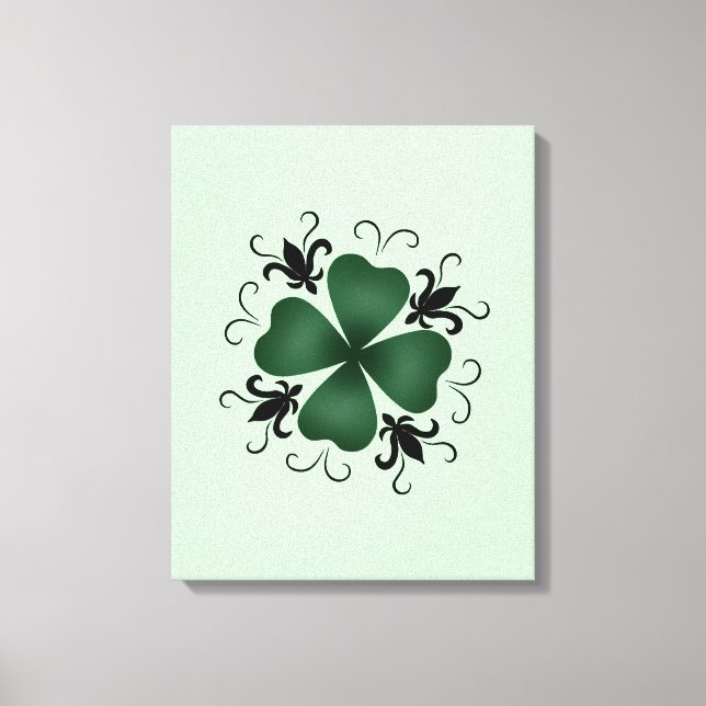 Toile Shamrock victorien élégant (Recto)