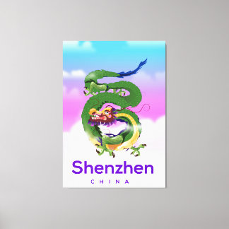 Toile Shenzhen Chine Dragon poster voyage