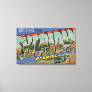 Toile Sheridan, Wyoming - grandes scènes de lettre