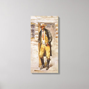 Toile Sheriff Portrait par Seltzer, Vintage West Cowboy
