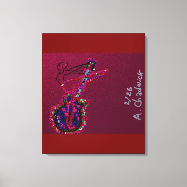 Toile She's Become One with the Music  (Recto)