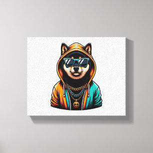 Toile Shiba Inu dans le Sweat - shirt à capuche Streetwe