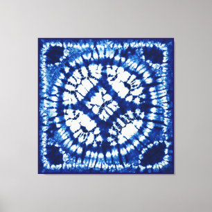 Toile Shibori Tie Dye Mers du Sud Indigo Batik