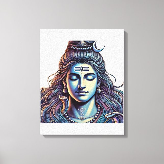 Toile Shiva éternel : Le Yogi suprême dans les Bliss div (Recto)