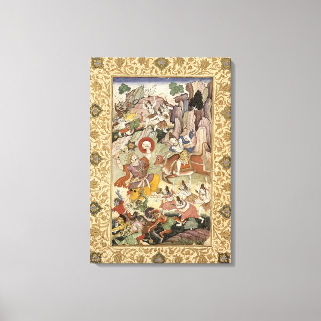 Toile Shiva killing the Demon Andhaka, c.1585-90 (Recto)