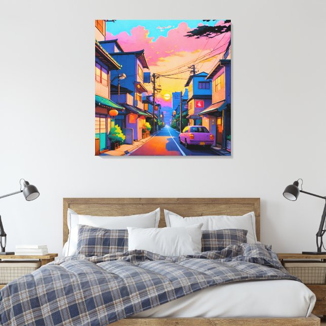 Toile "Shizuka no Michi" (Rue Silencieuse) (Insitu(Chambre))
