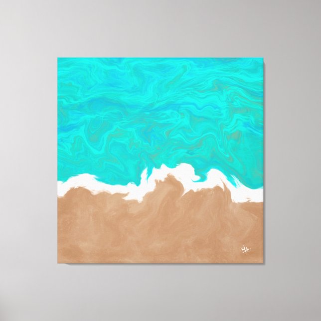 Toile Shores of Paradise Peinture Abstraite par Sukis (Recto)