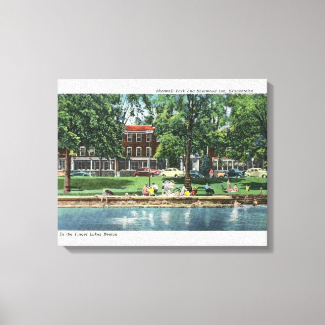 Toile Shotwell Park et Sherwood Inn Scene (Recto)