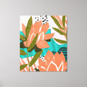 Toile Si j'avais une fleur à chaque fois que je pense à 