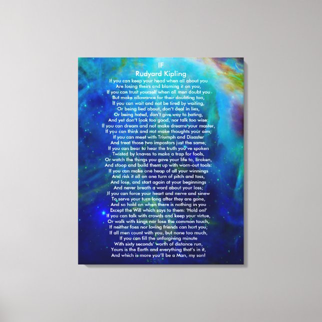 Toile Si par Rudyard Kipling sur Orion (Recto)