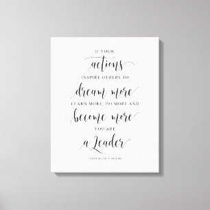 Toile Si Vos Actions Inspirent D'Autres, John Quincy Ada