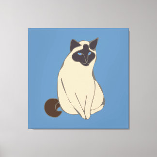 Toile Siamese Cat