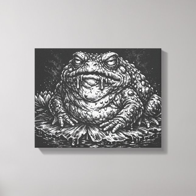 Toile Sigil du Crapaud Hanté par BurnsInHell (Recto)