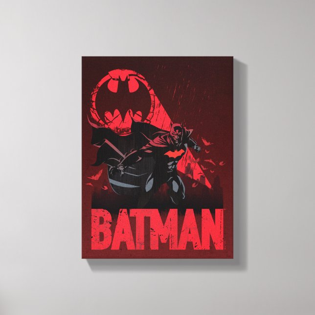 Toile Signal Batman Crimson Bat (Recto)