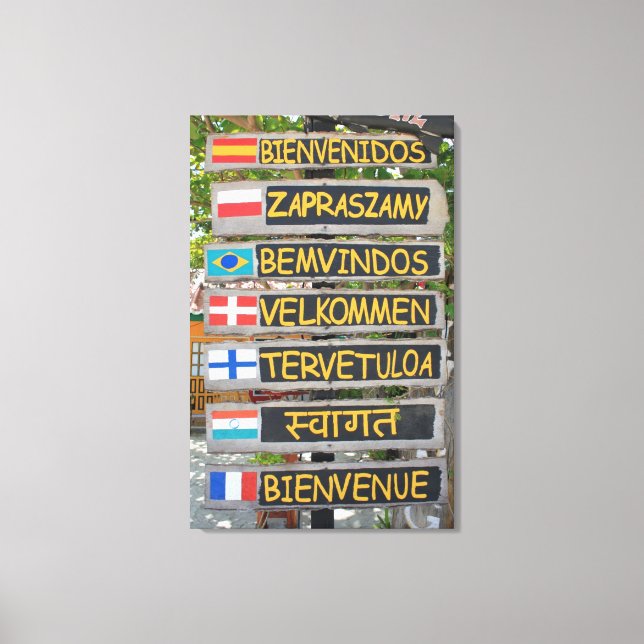 Toile Signal d'accueil (Recto)