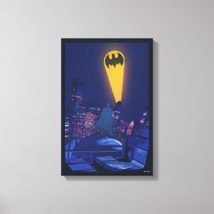 Toile Signal de chauve-souris sur Gotham
