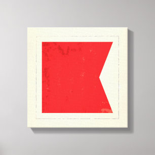 Toile Signal lettre nautique "B"