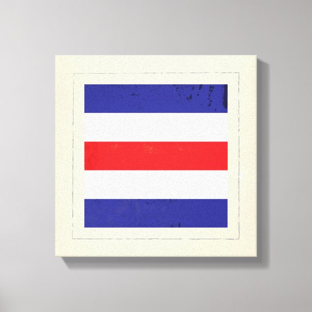 Toile Signal lettre nautique "C" (Recto)