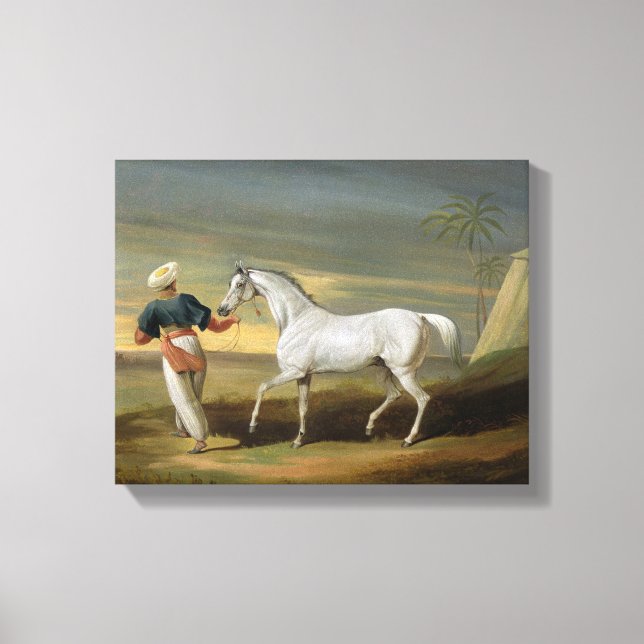 Toile Signal, un Arabe gris, avec une Groom dans le dése (Recto)