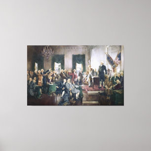 Toile Signature de la Constitution par Howard C. Christy