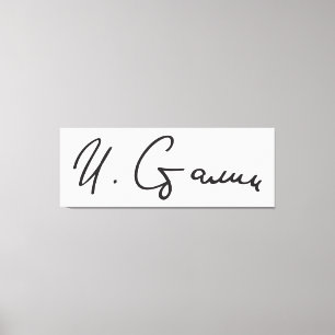 Toile Signature de premier ministre Joseph Staline