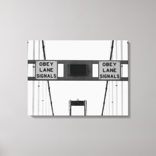 Toile Signaux de voie Obey Triptyque (Recto)