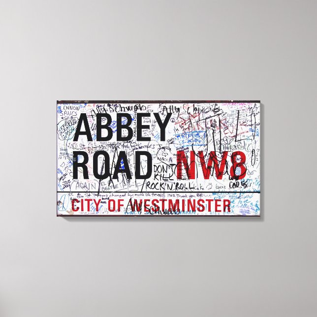 Toile SIGNE ABBY Road Londres (Recto)