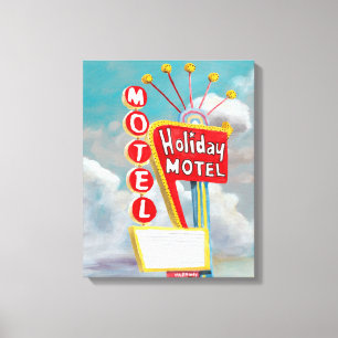 Toile Signe de motel de vacances