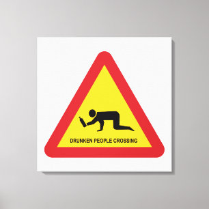 TOILE SIGNE DE TRAFIC DES PERSONNES BLANCHISES