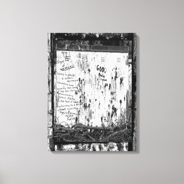 Toile Signes de faiblesse (Recto)
