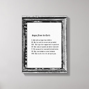 Toile Signes de la terre