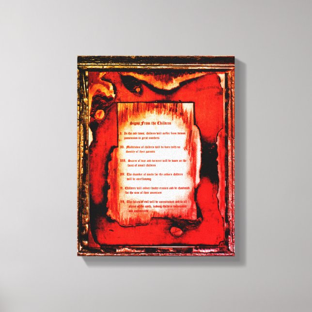 Toile Signes Des Enfants (Recto)