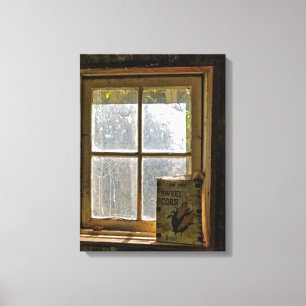 Toile Signet produit vintage dans la fenêtre du marché