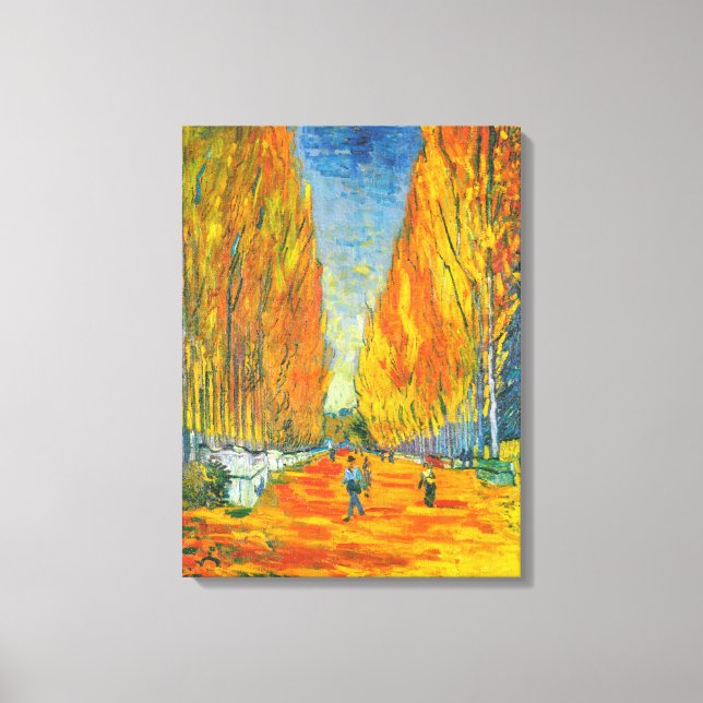 Toile Silent Avenue, Les Alyscamps par Vincent van Gogh (Recto)