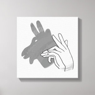 Toile Silhouette à la main Billy Goat Grey