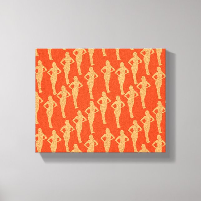 Toile Silhouette Abstraite (Recto)