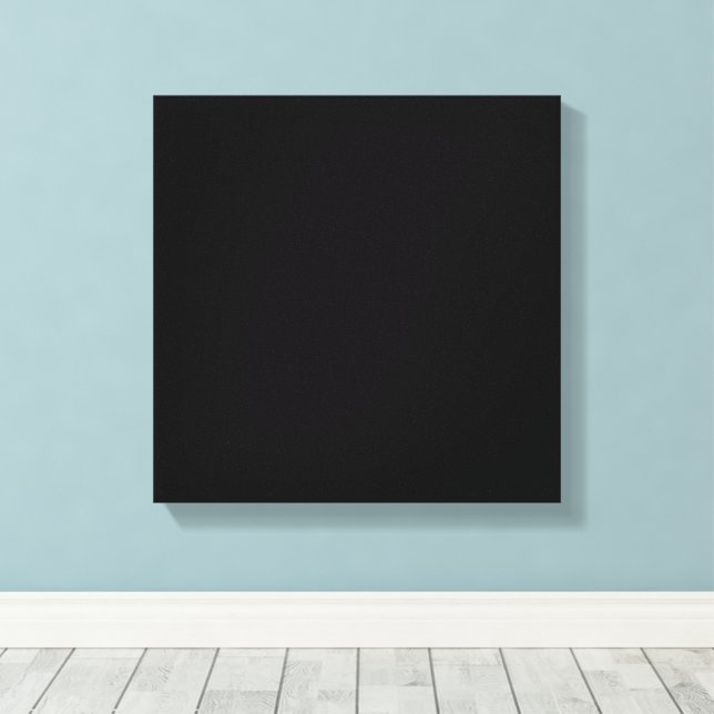 Toile Silhouette de chat noir minimaliste  (Insitu (Plancher de Bois))