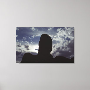 Toile Silhouette de Desert Rock : Arches National Park P